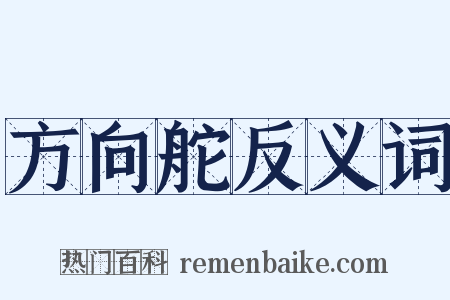 方向舵反义词是什么意思的图片